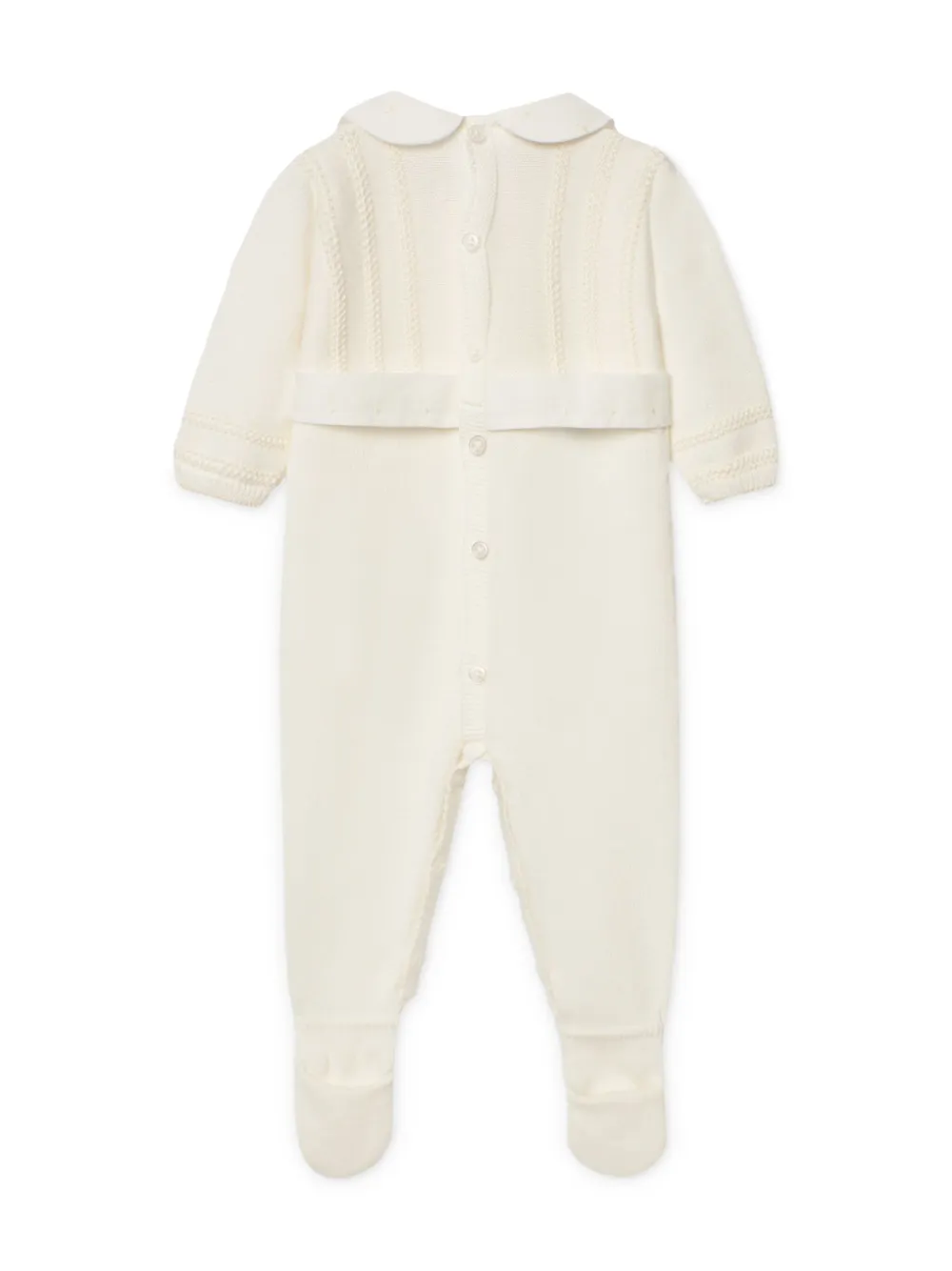 Paz Rodriguez bib-collar pajamas - Beige