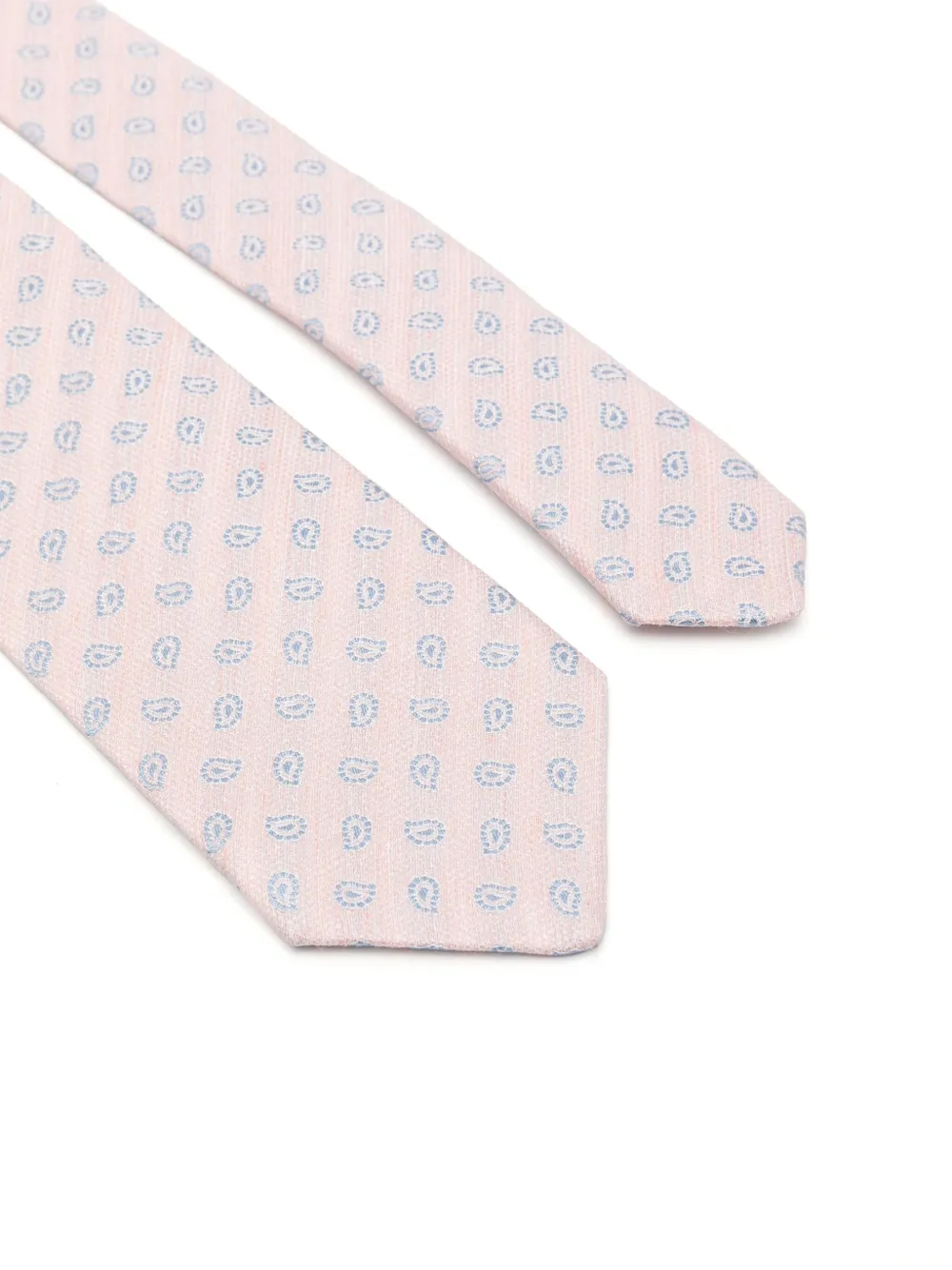 Borrelli patterned-jacquard tie - Roze