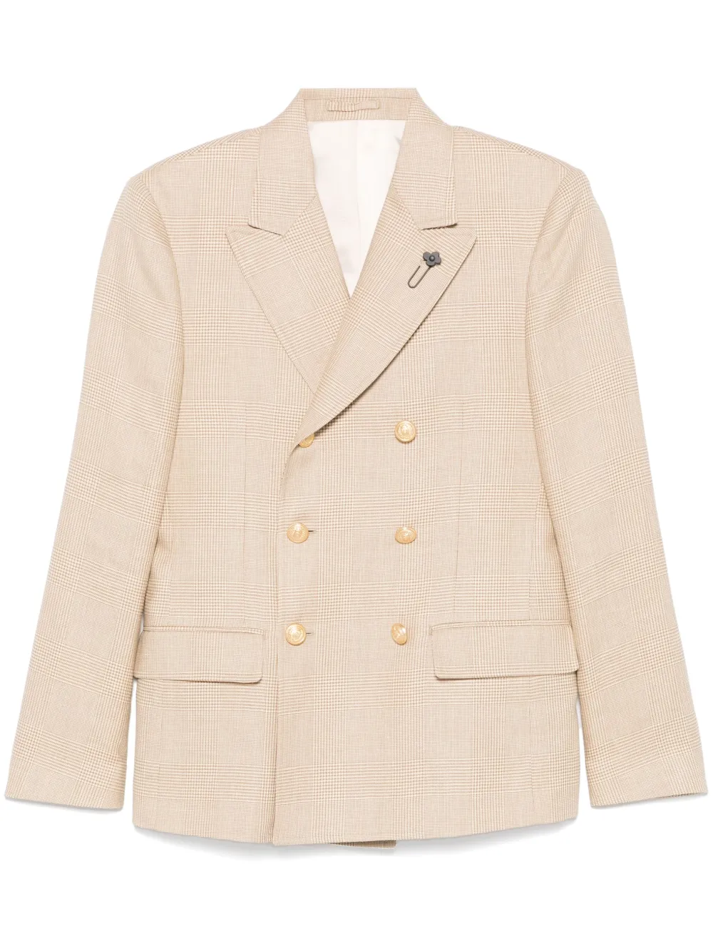 Lardini Prince of Wales-pattern blazer | Neutrals | Image 1