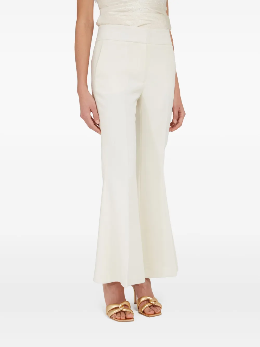 Gabriela Hearst wool flared trousers - Wit