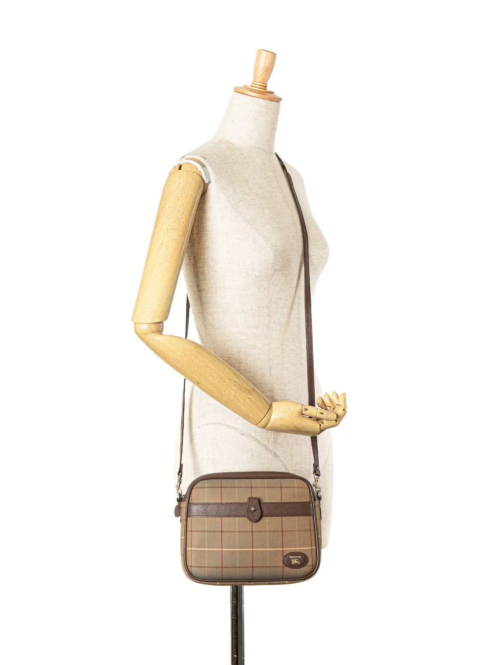 Burberry Pre-Owned 20th Century Vintage Check Canvas crossbody bag - Bruin