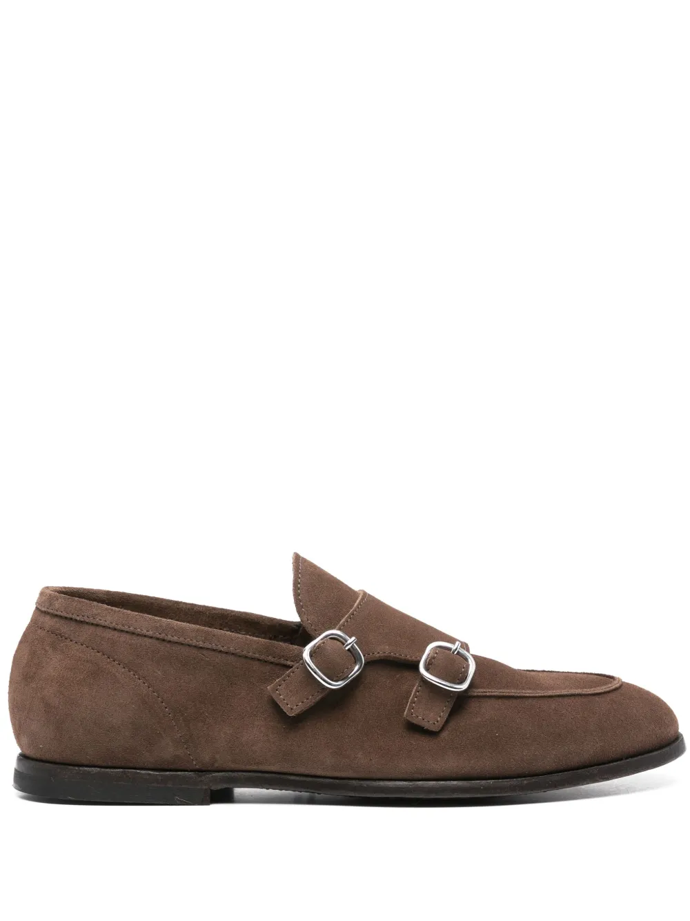 Cenere GB suede monk shoes Brown