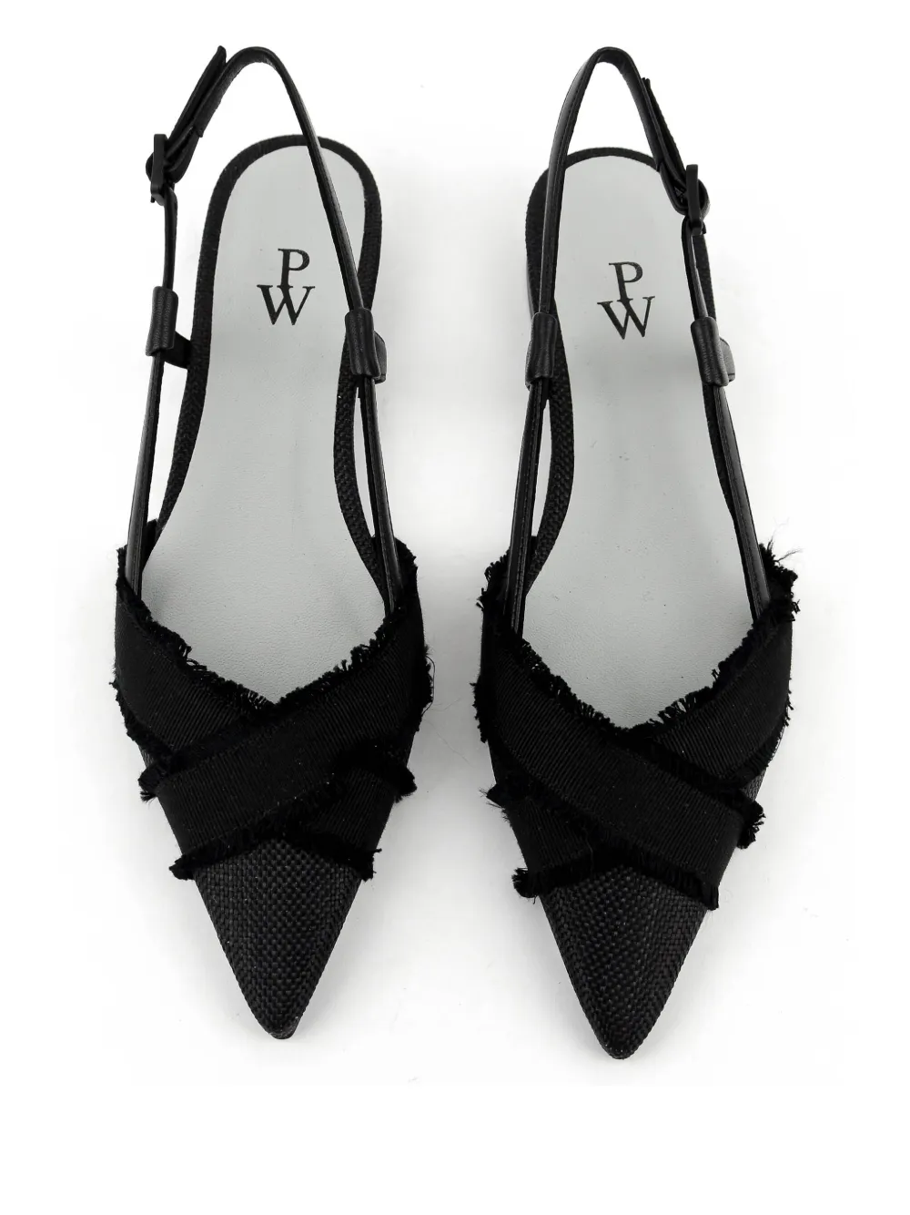 Paul Warmer Kesha Slingback Flats In Black