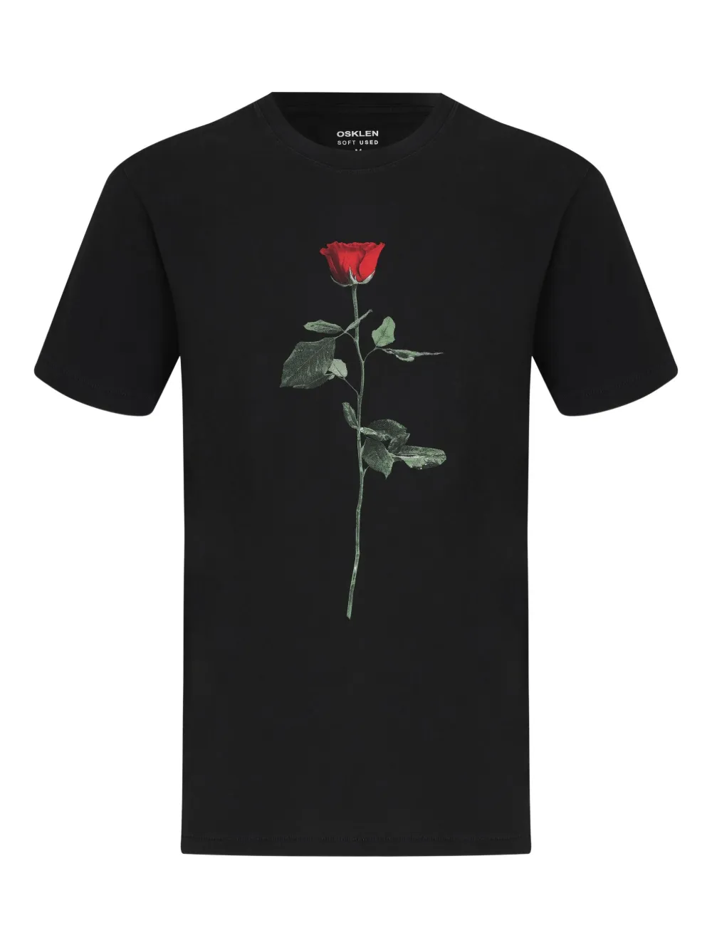 Osklen Used Rose T-shirt Zwart
