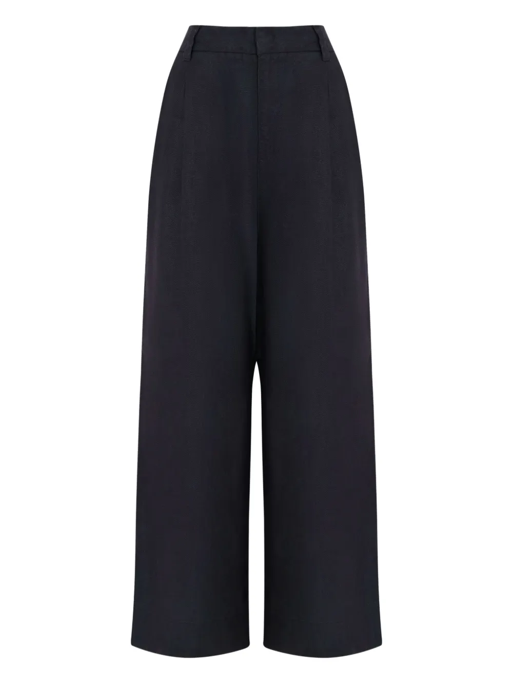 Osklen Calça wide leg com pregas | Preto | Image 1