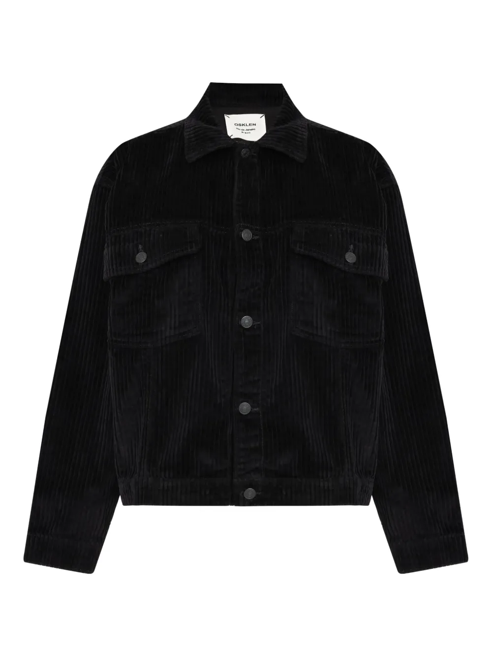 Osklen velvet shirt jacket | Black | Image 1