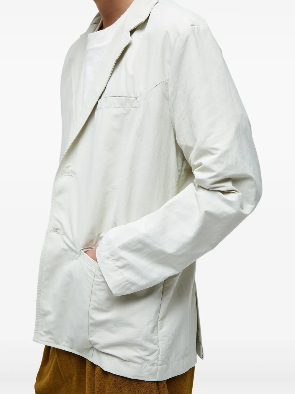 Osklen Blazer met enkele rij knopen Beige