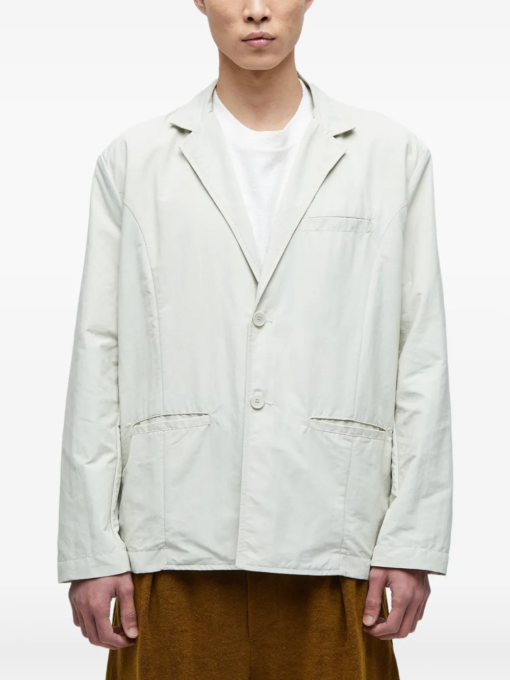 Osklen Blazer met enkele rij knopen Beige