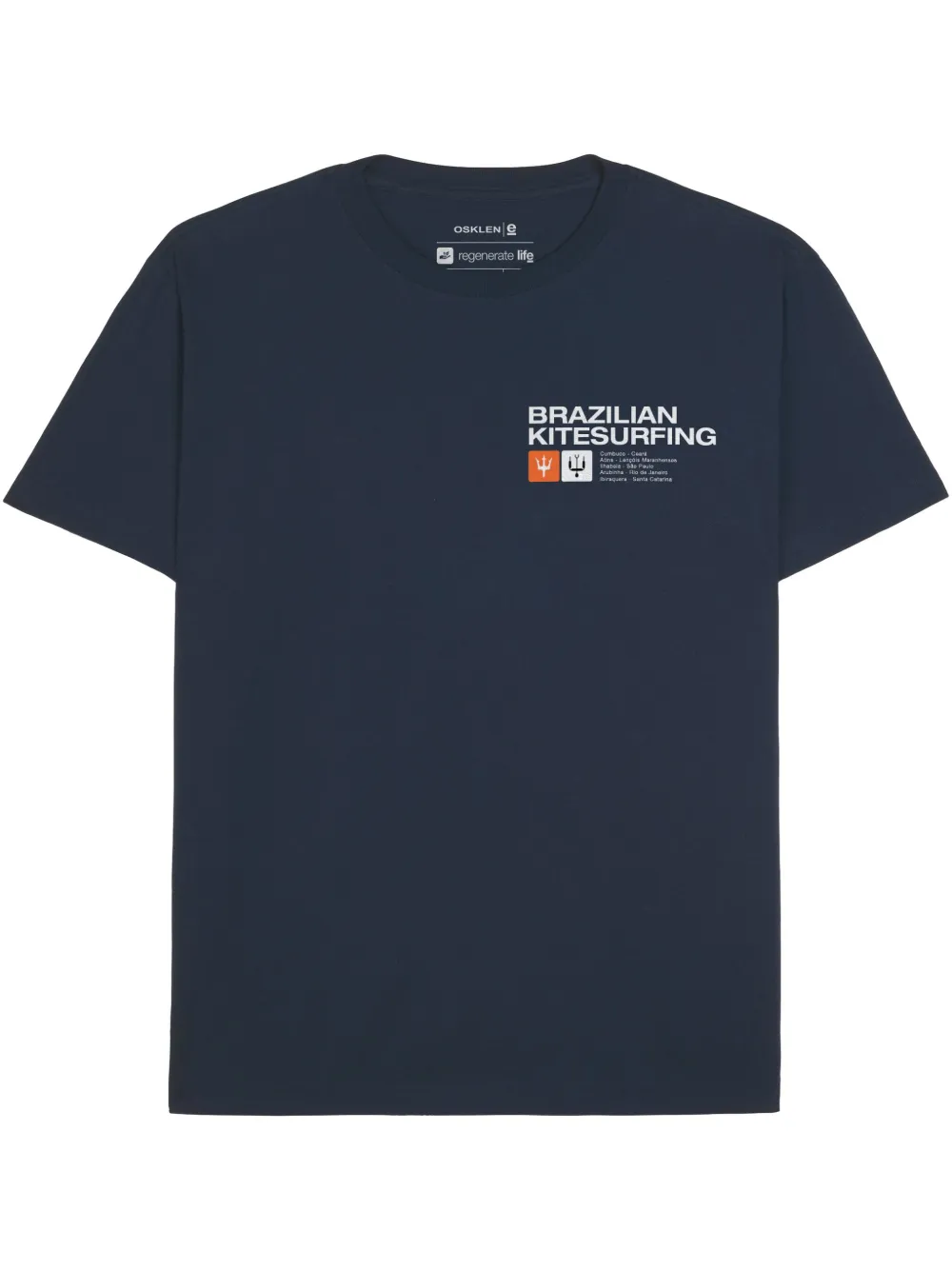 Osklen Camiseta com estampa de slogan | Azul | Image 1