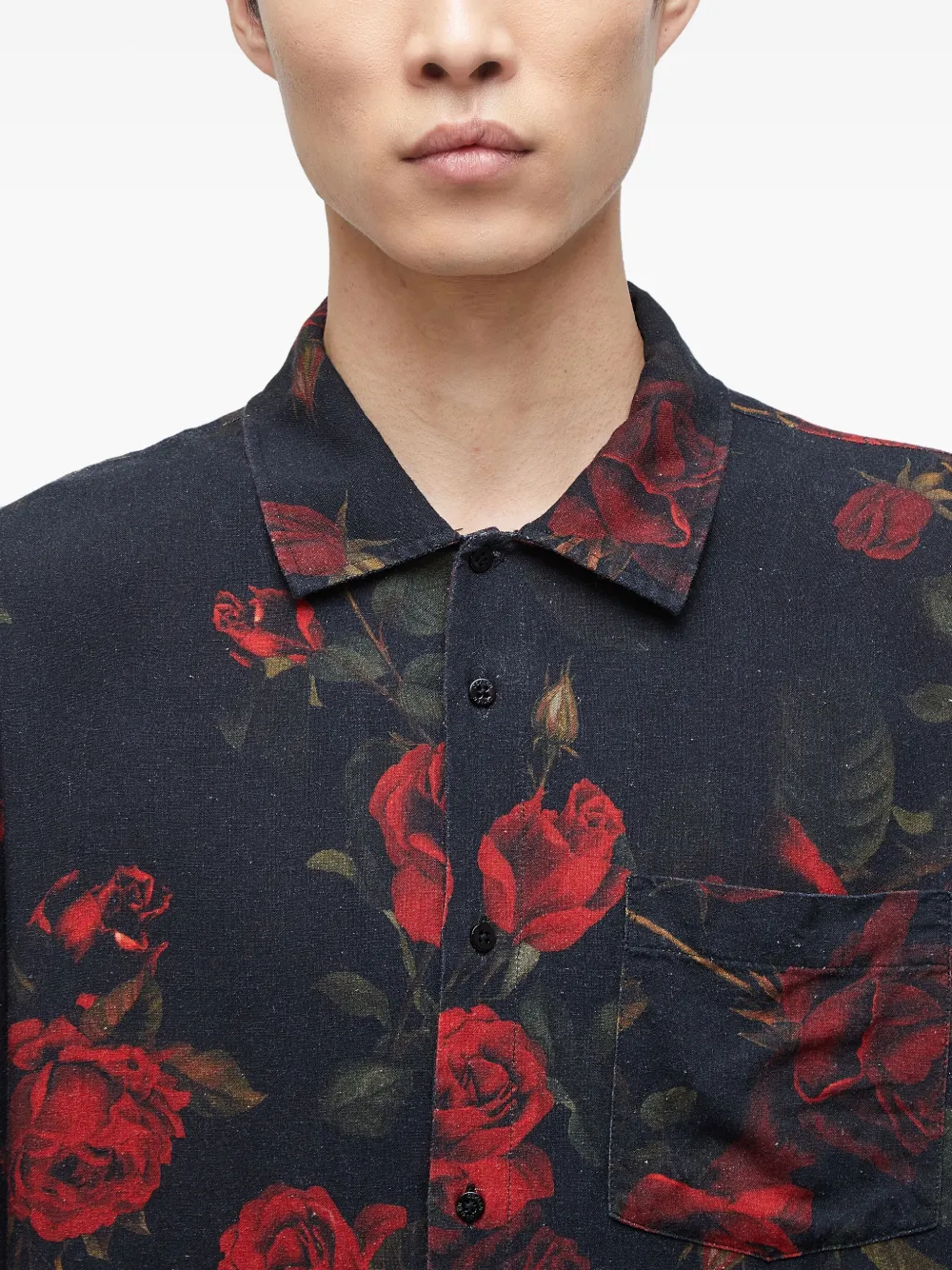 Osklen Vintage Rose overhemd Zwart