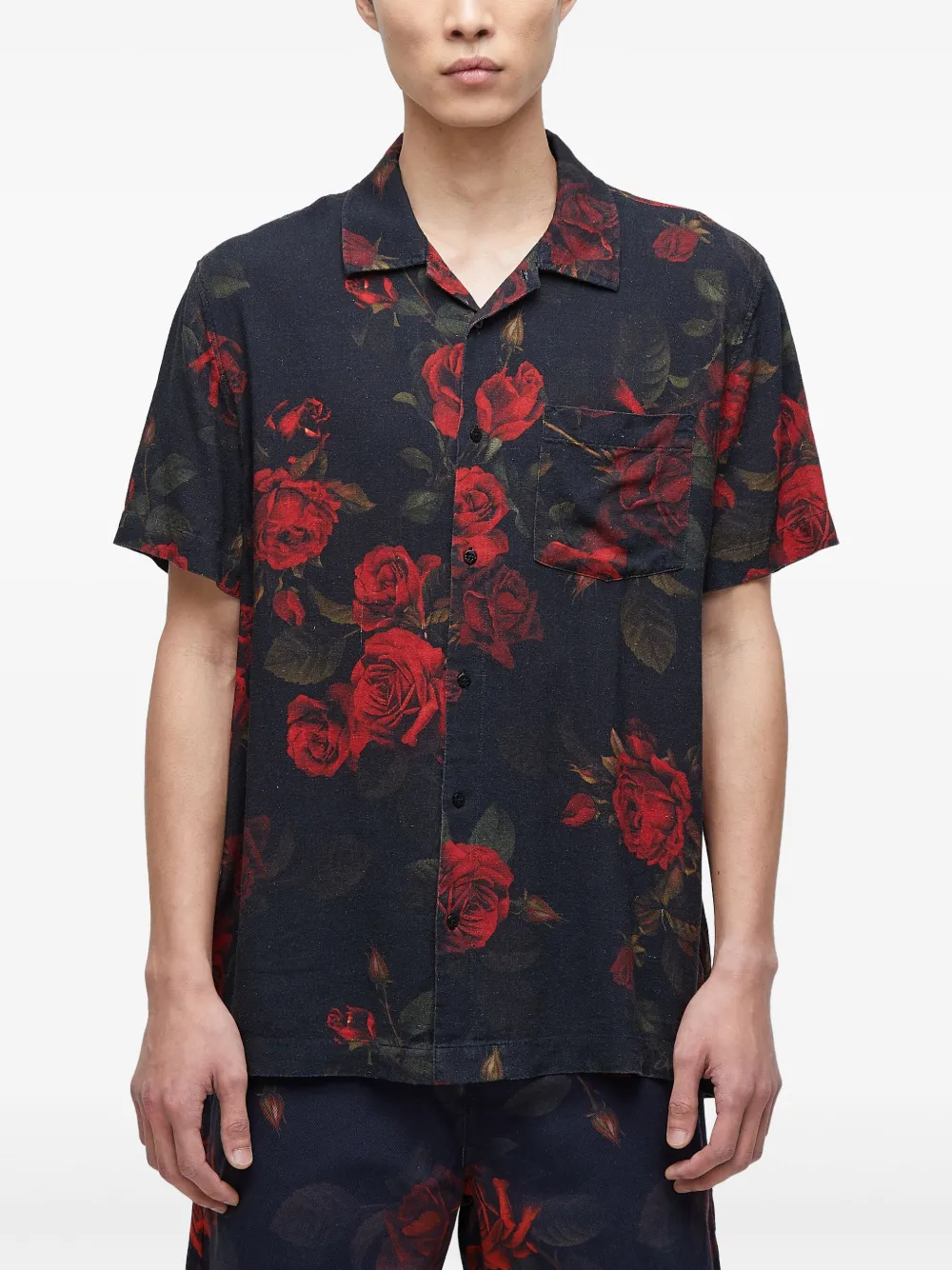 Osklen Vintage Rose overhemd Zwart