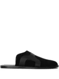 Osklen suede-panel mules - Black