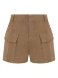 Osklen linen cargo shorts - Brown