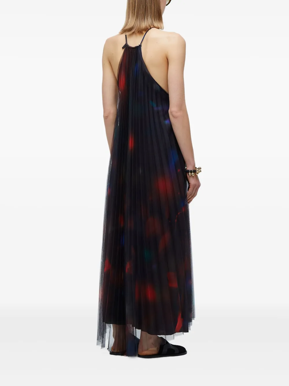 Osklen Plissê maxi-jurk Zwart