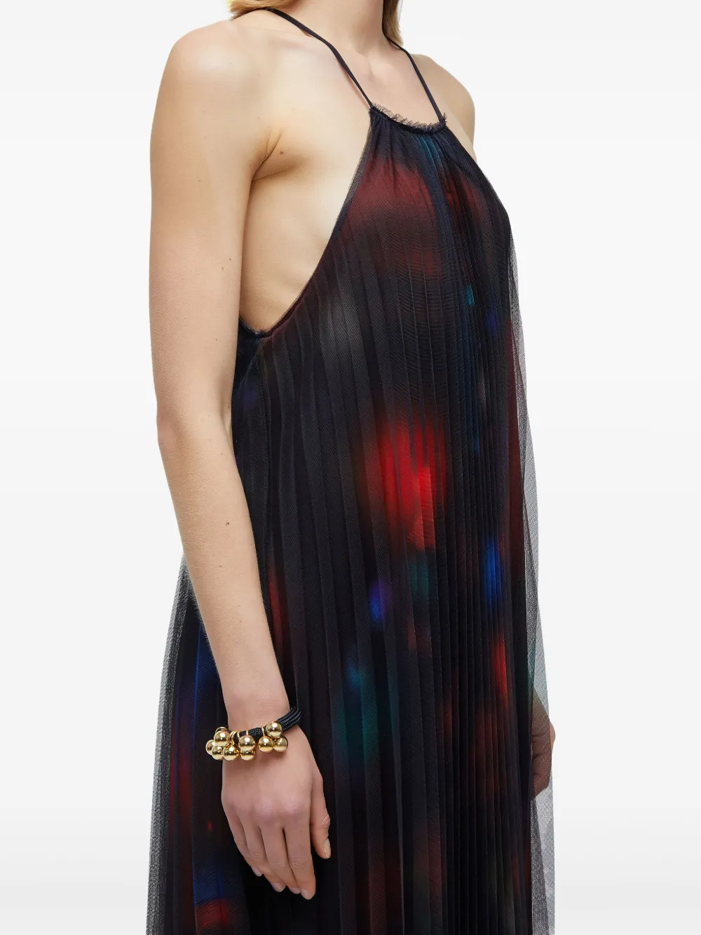 Osklen Plissê maxi-jurk Zwart