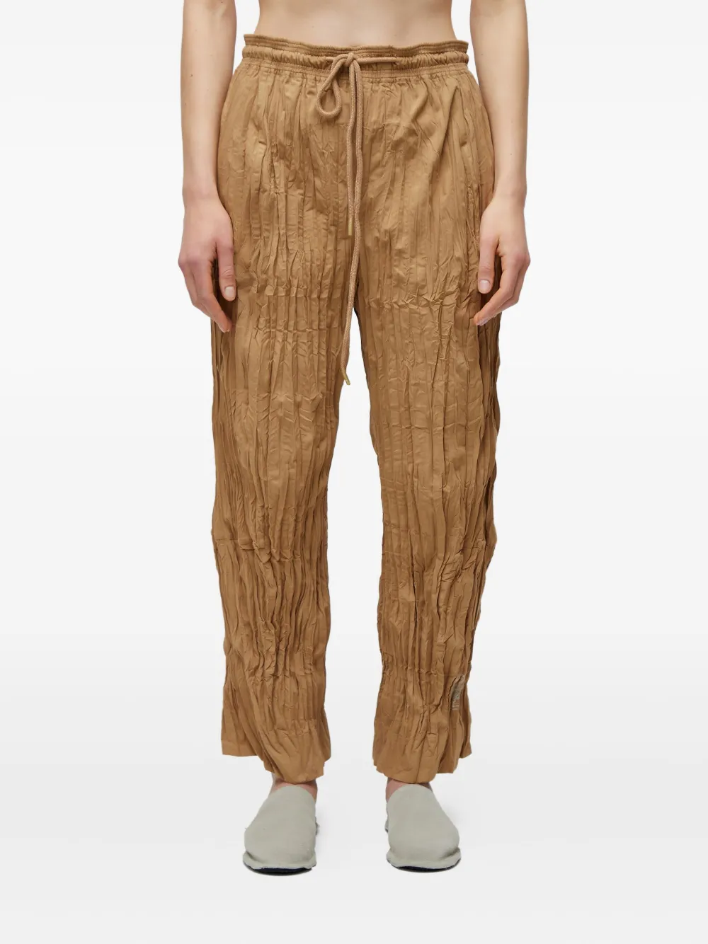 Osklen Reta Tricoline broek met trekkoord Beige