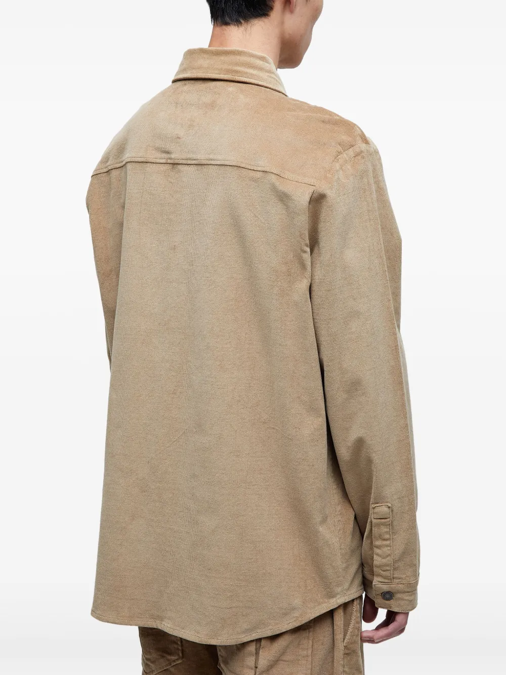 Osklen Ribfluwelen shirtjack Beige
