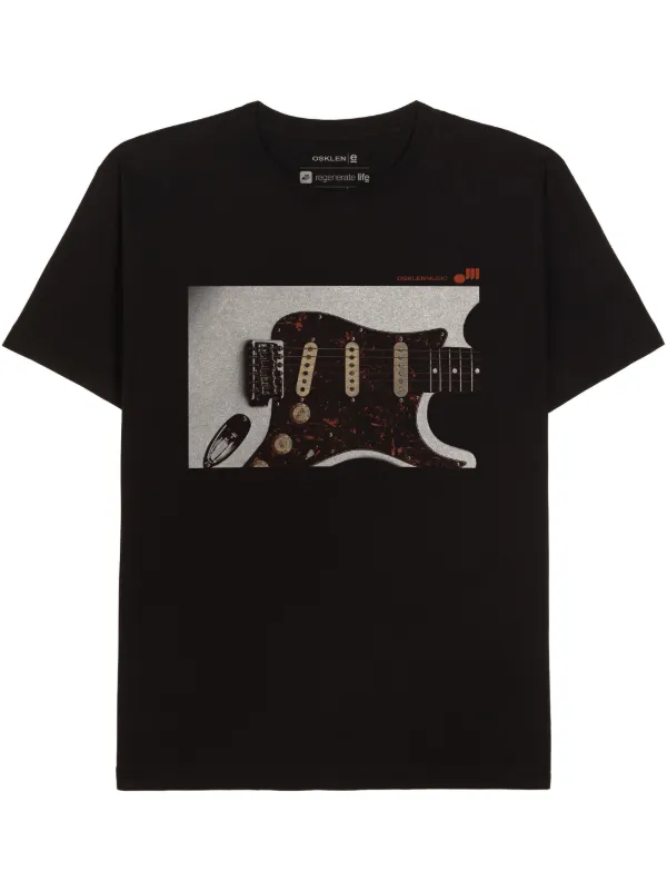 Osklen Electric Guitar T-shirt Black FARFETCH SG