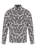 Osklen reversible rose-jacquard overshirt - Black