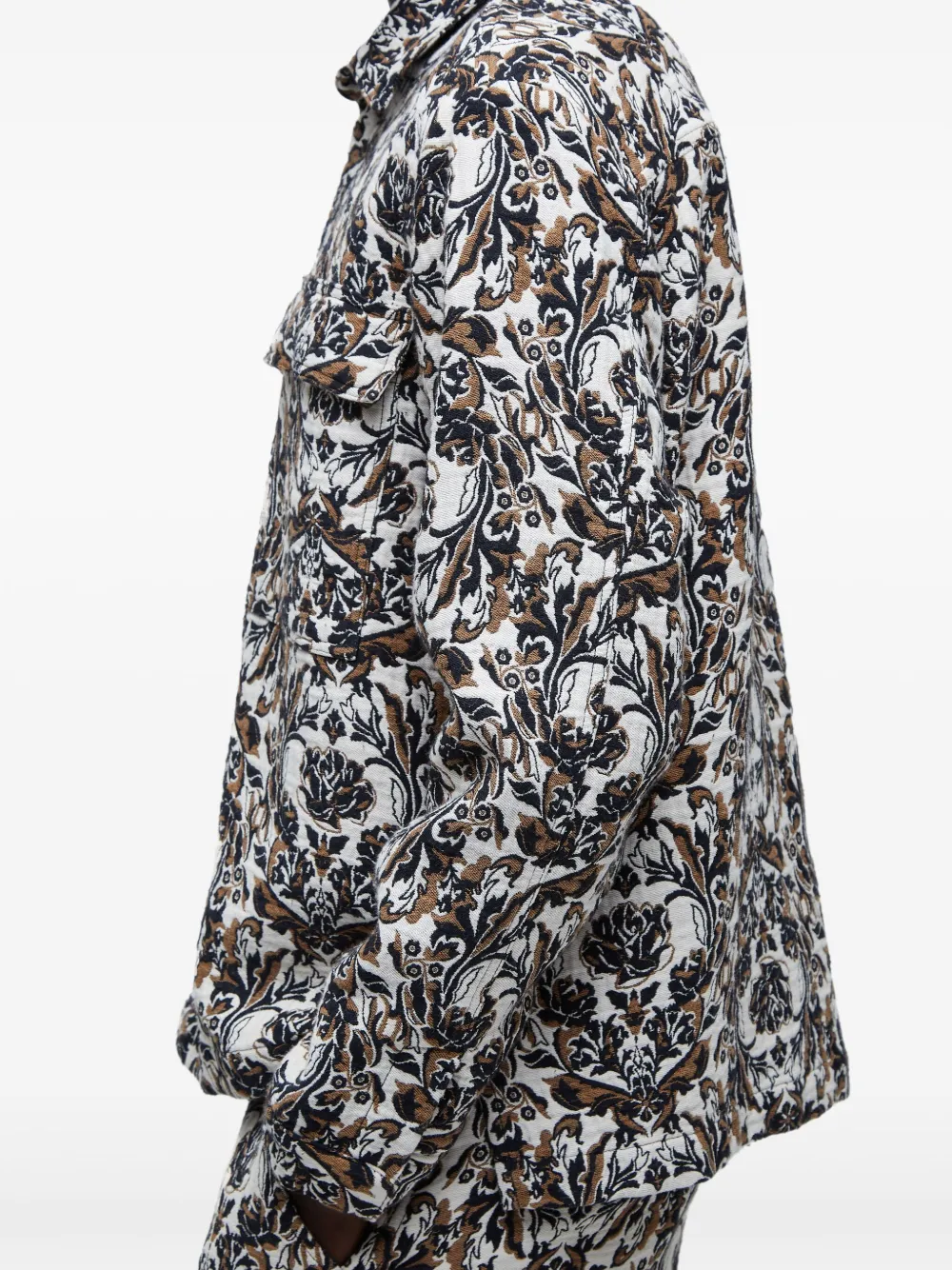 Osklen Omkeerbaar shirtjack met jacquard Zwart