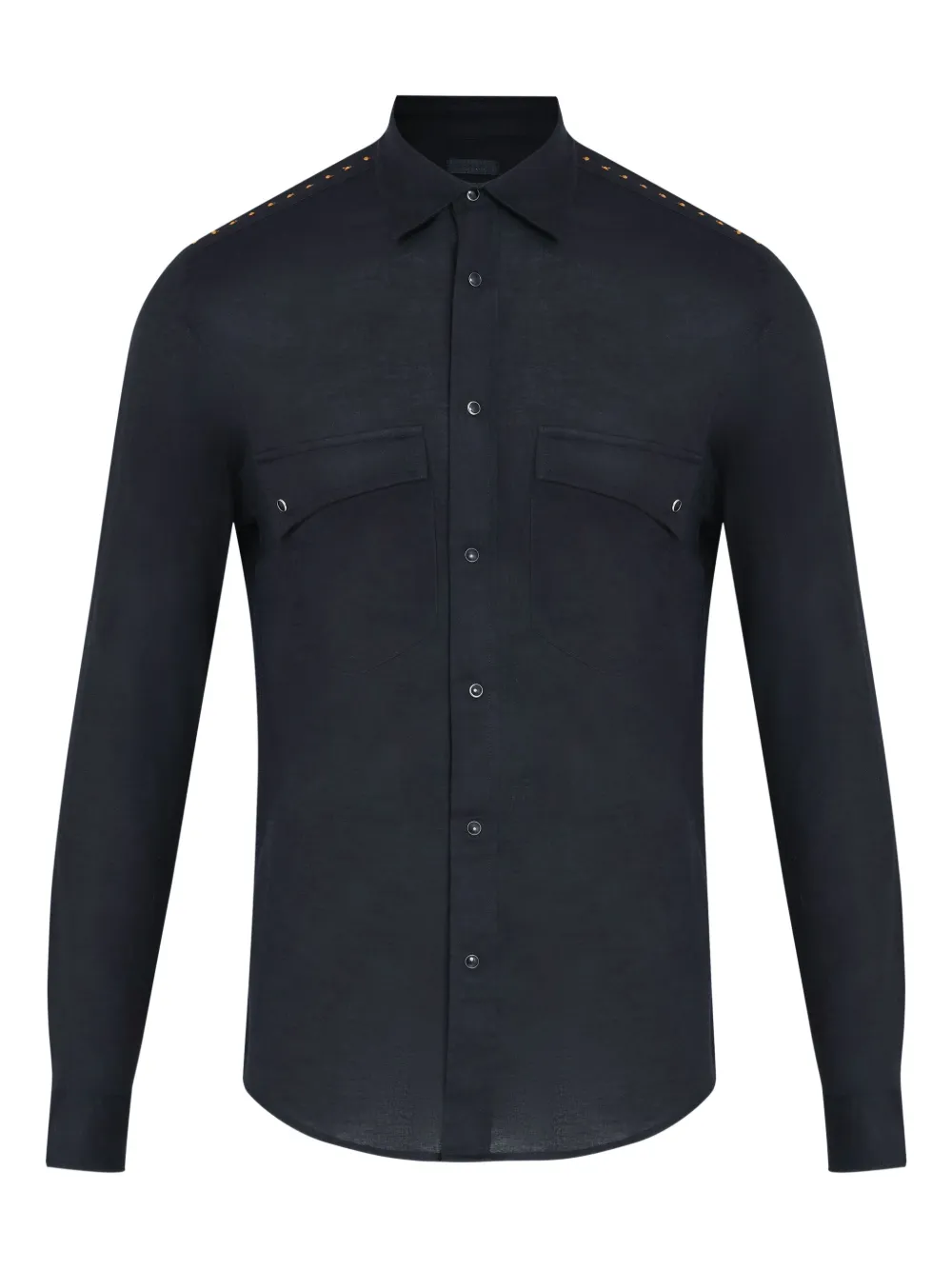 Osklen Button-up overhemd met verfraaiing Zwart