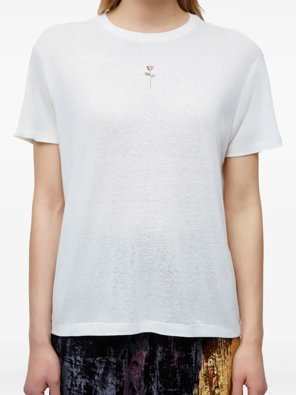 Osklen T-shirt met borduurwerk Wit
