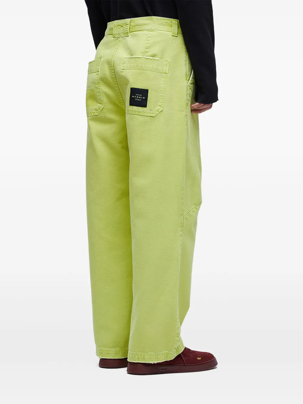 Osklen Used katoenen jeans Groen