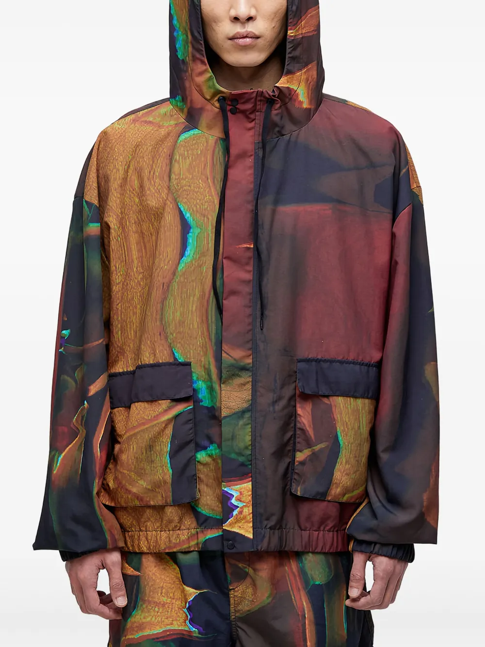 Osklen Jack met abstracte print Beige