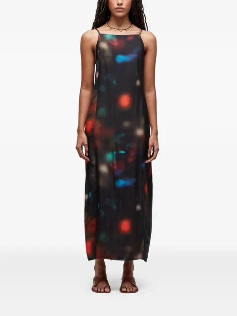Osklen abstract-print slip dress