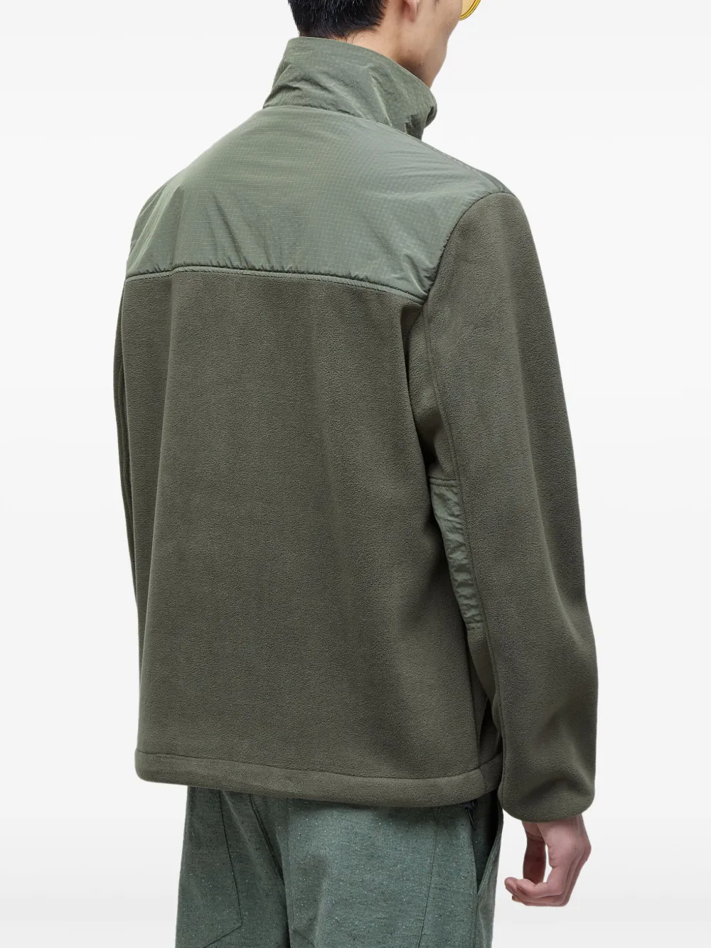 Osklen Fleece jack met vlakken Groen