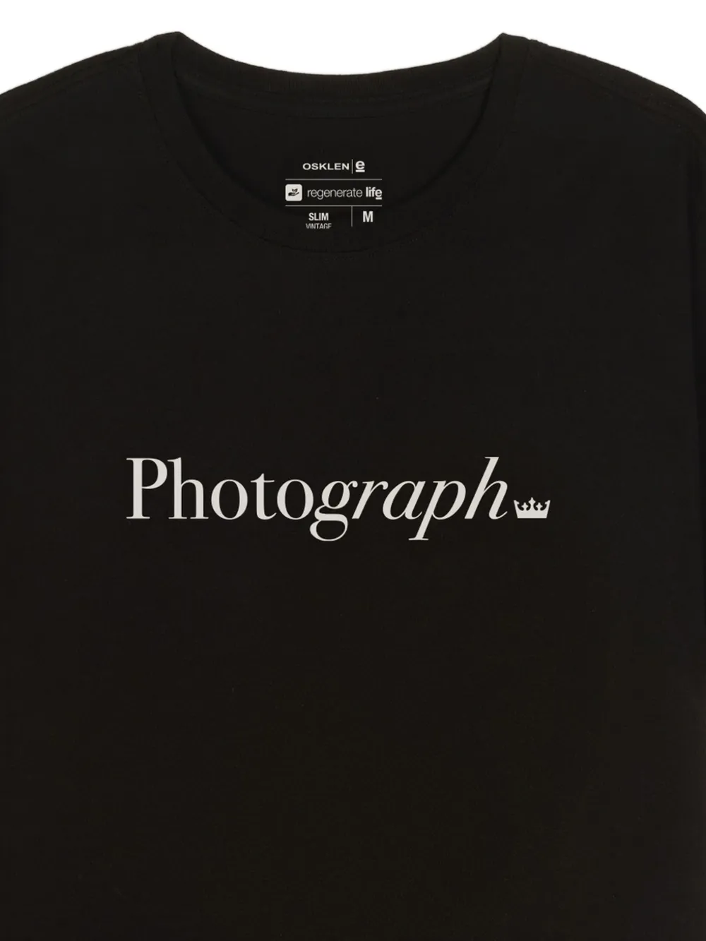 Osklen T-shirt met fotoprint - Zwart