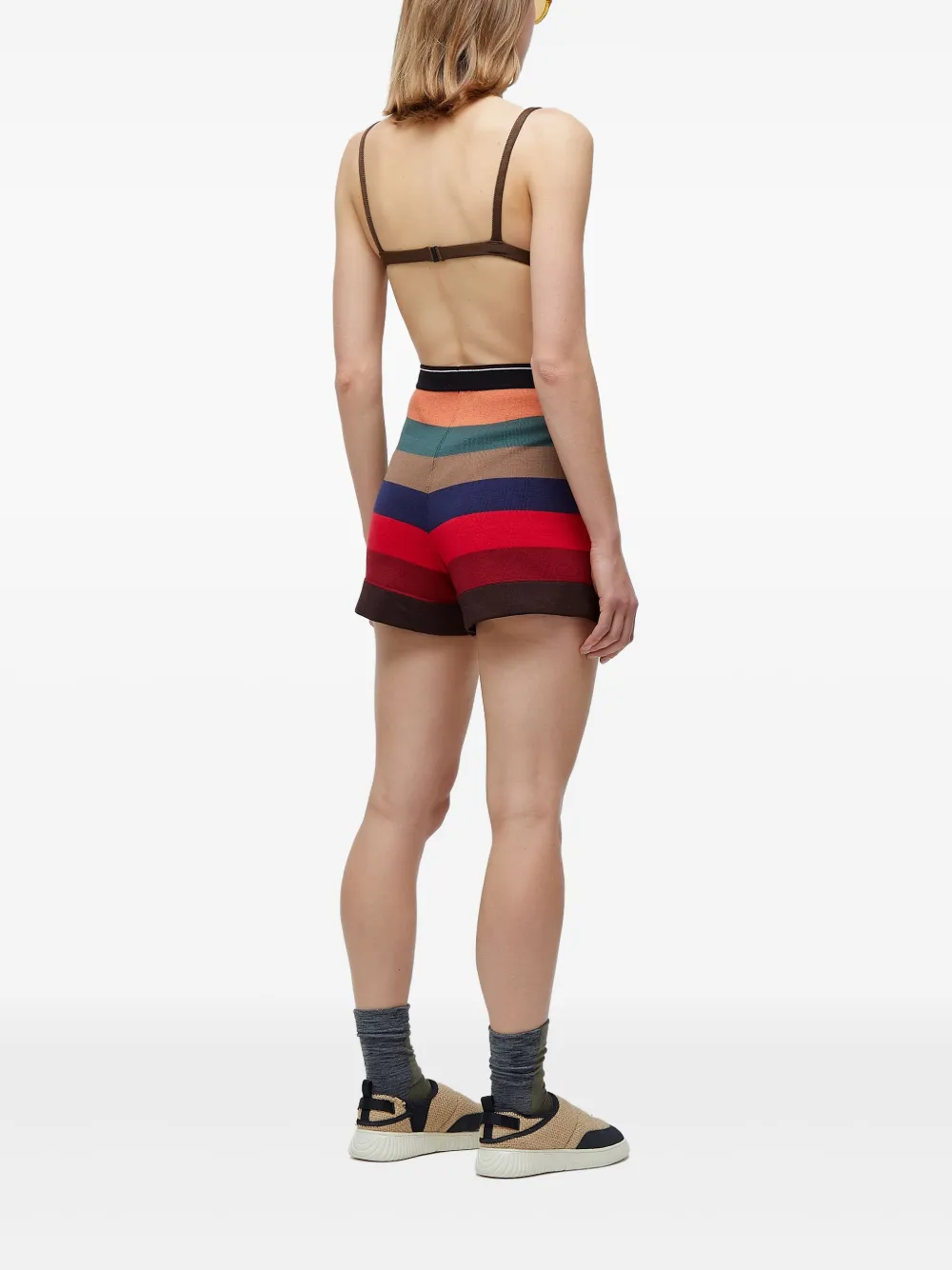 Osklen Stripes Shorts In Multi