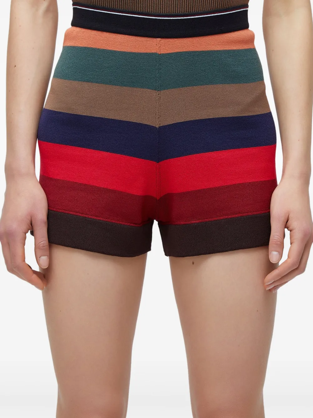 Osklen Stripes Shorts In Multi