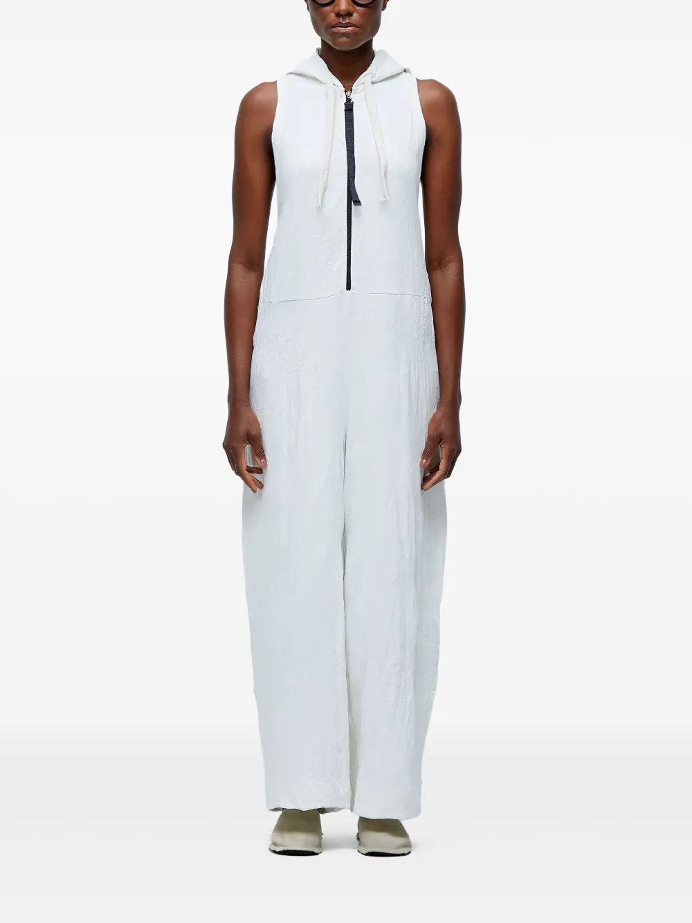 Osklen Jumpsuit met capuchon Beige