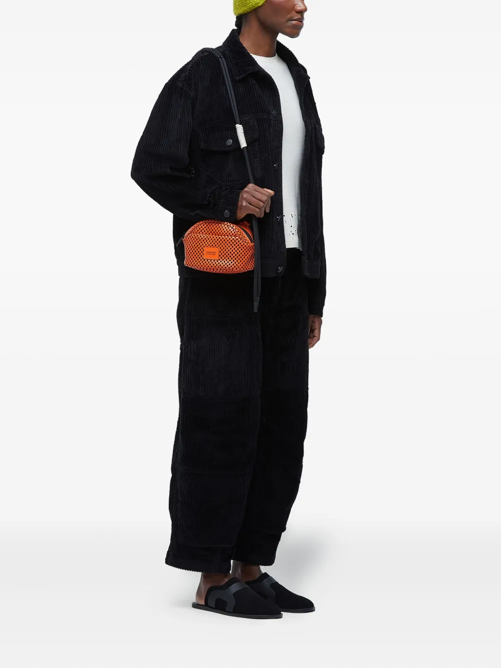 Osklen Cropped broek met vlakken - Zwart