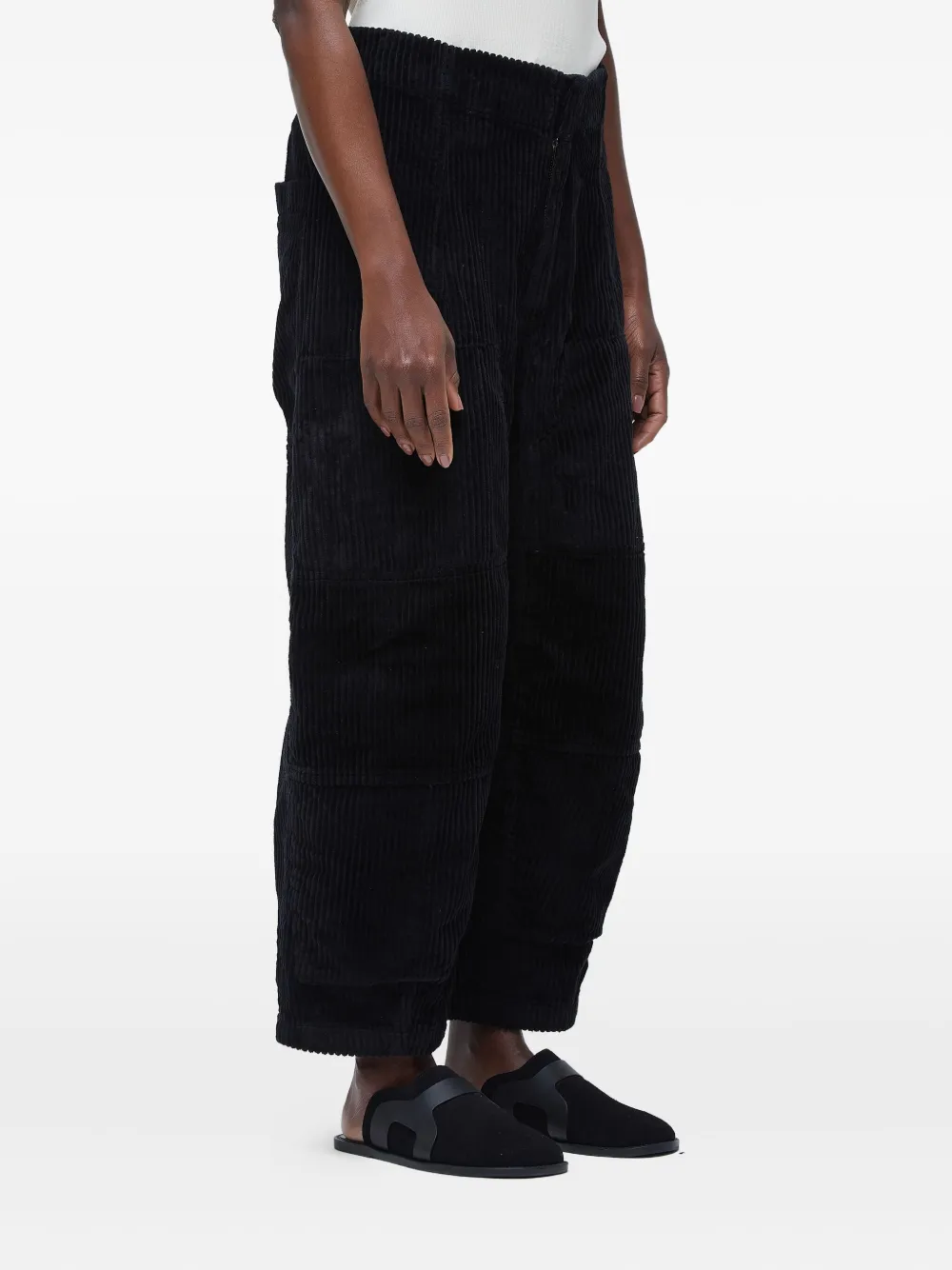 Osklen Corduroy Panelled Trousers In Black