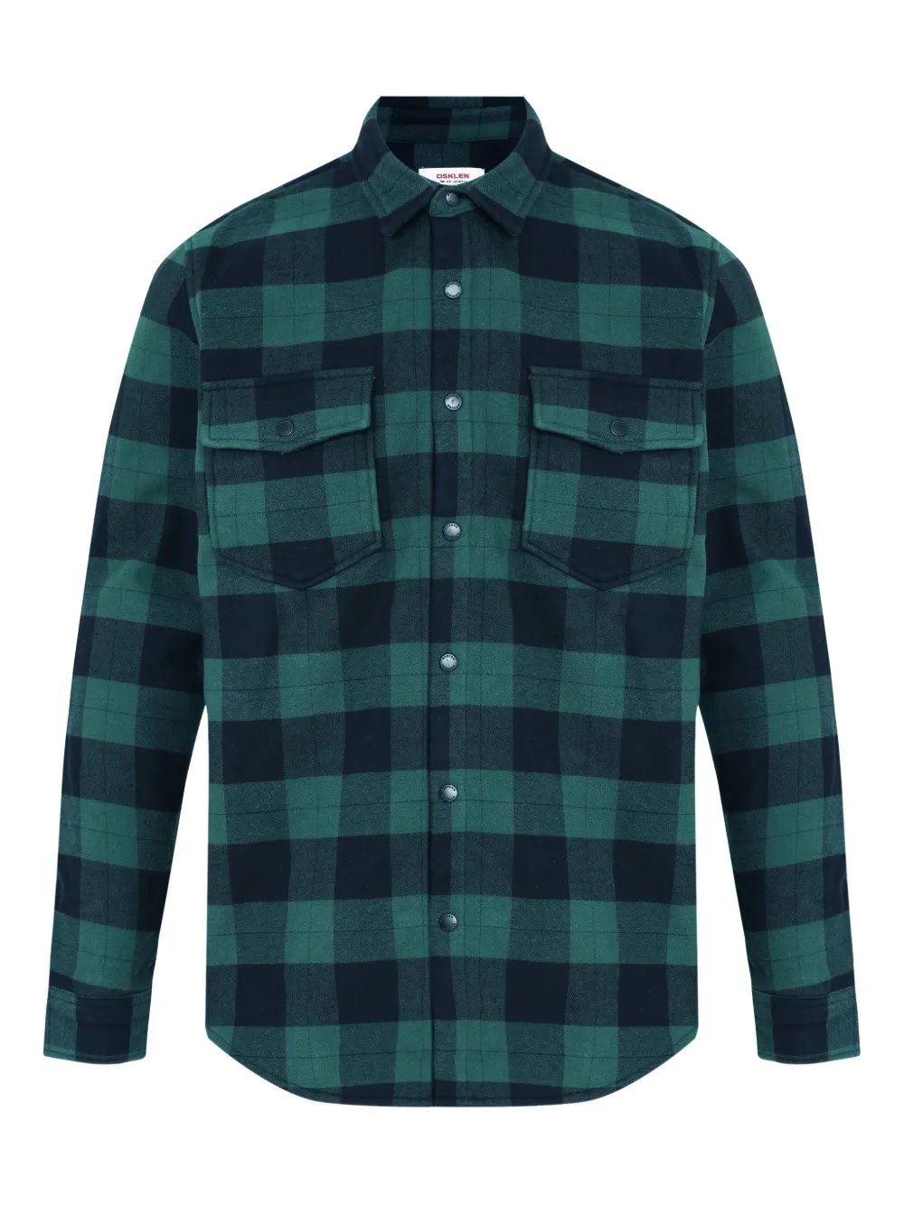 Osklen Camisa com padronagem xadrez | Preto | Image 1