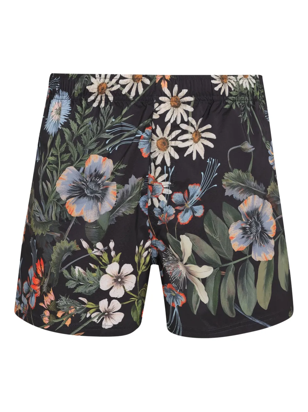 Osklen Zwembroek met bloemenprint Zwart