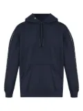 Osklen logo-tape hoodie - Black