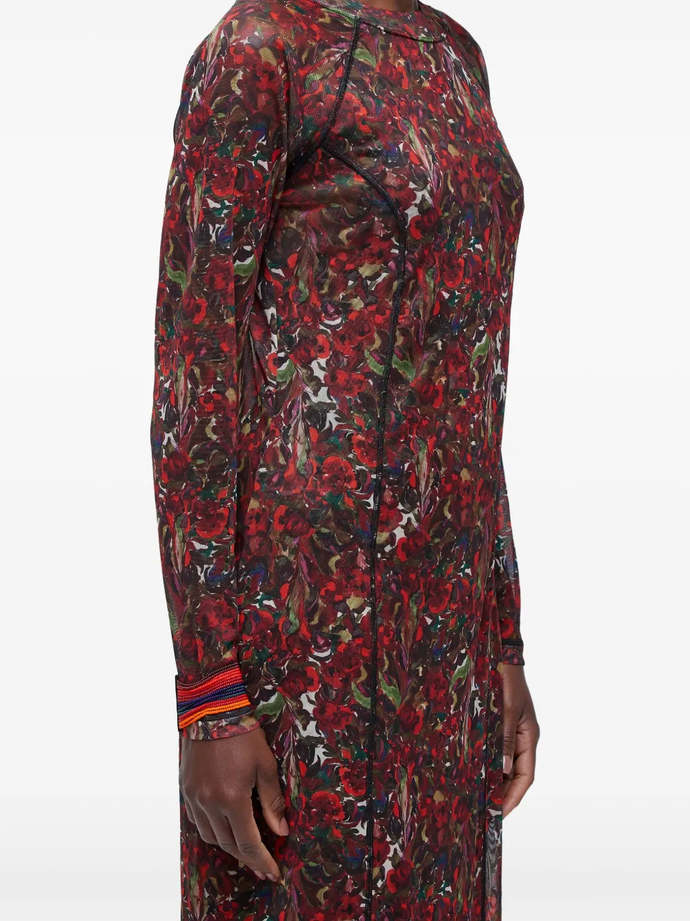 Osklen Jurk met bloemenprint Rood