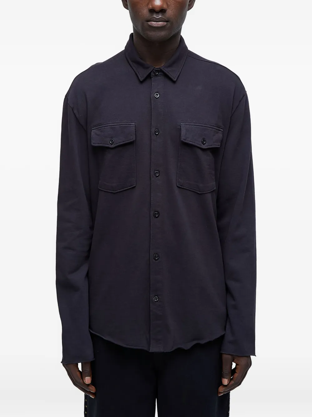 Osklen  Army  pockets long-sleeved shirt | Blue | Image 1