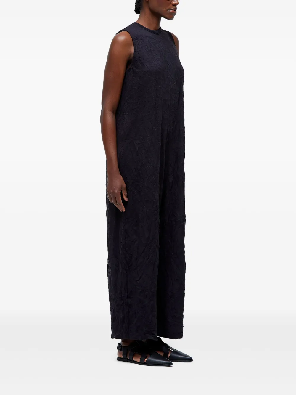 Osklen Gekreukte jumpsuit Zwart