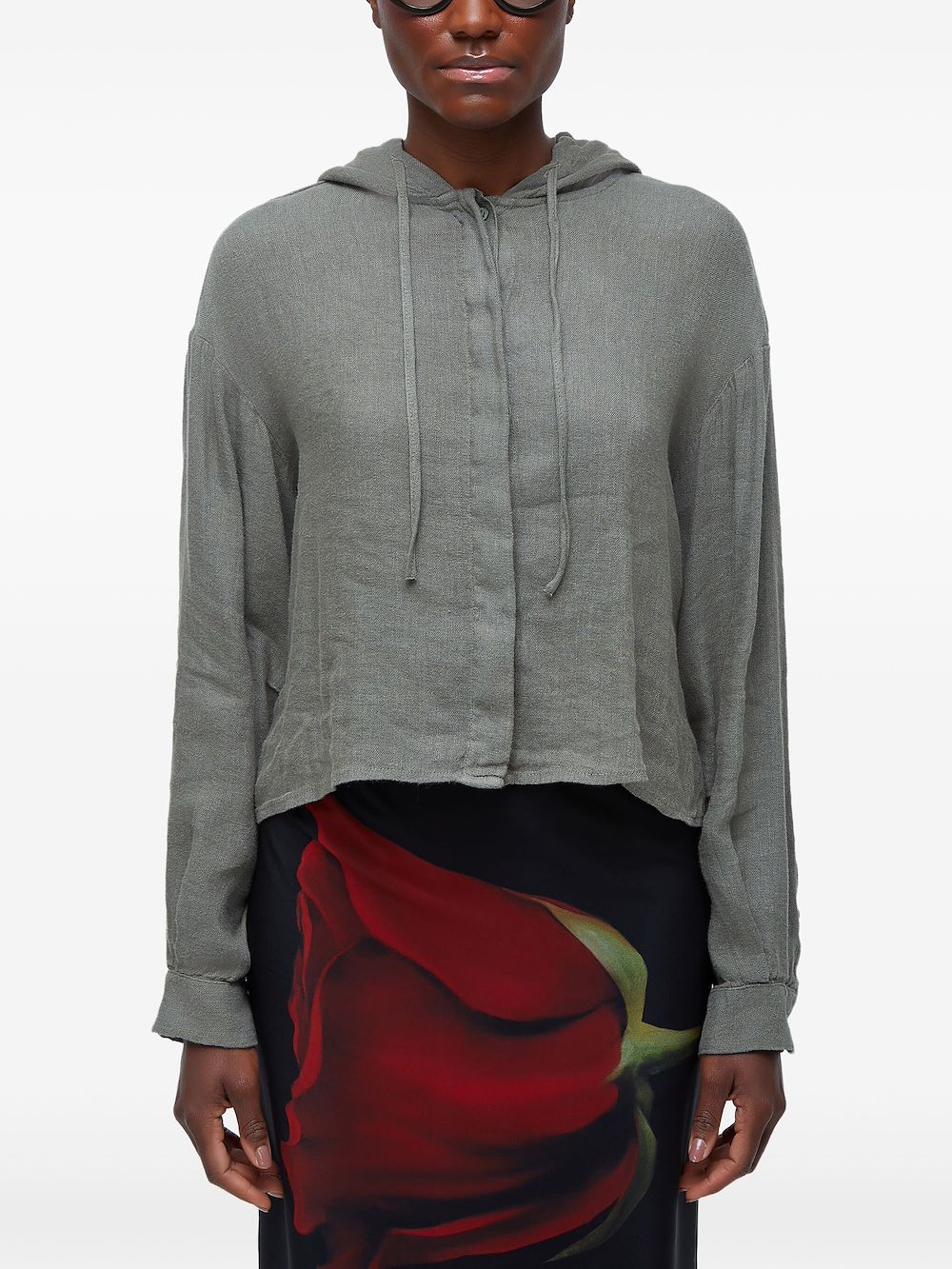 Osklen hooded shirt Groen
