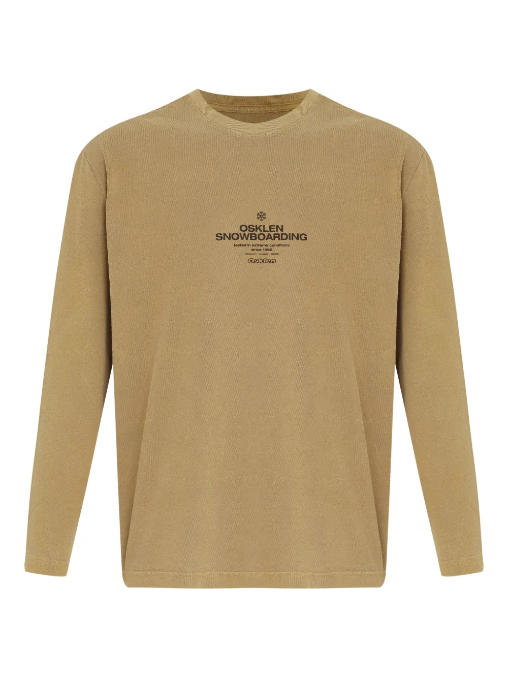 Osklen Top met logoprint Bruin