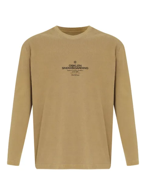 Osklen Blusa mangas longas com estampa de logo