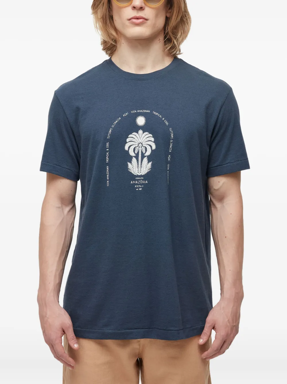 Osklen Acai Tree T-shirt | Blue | Image 1