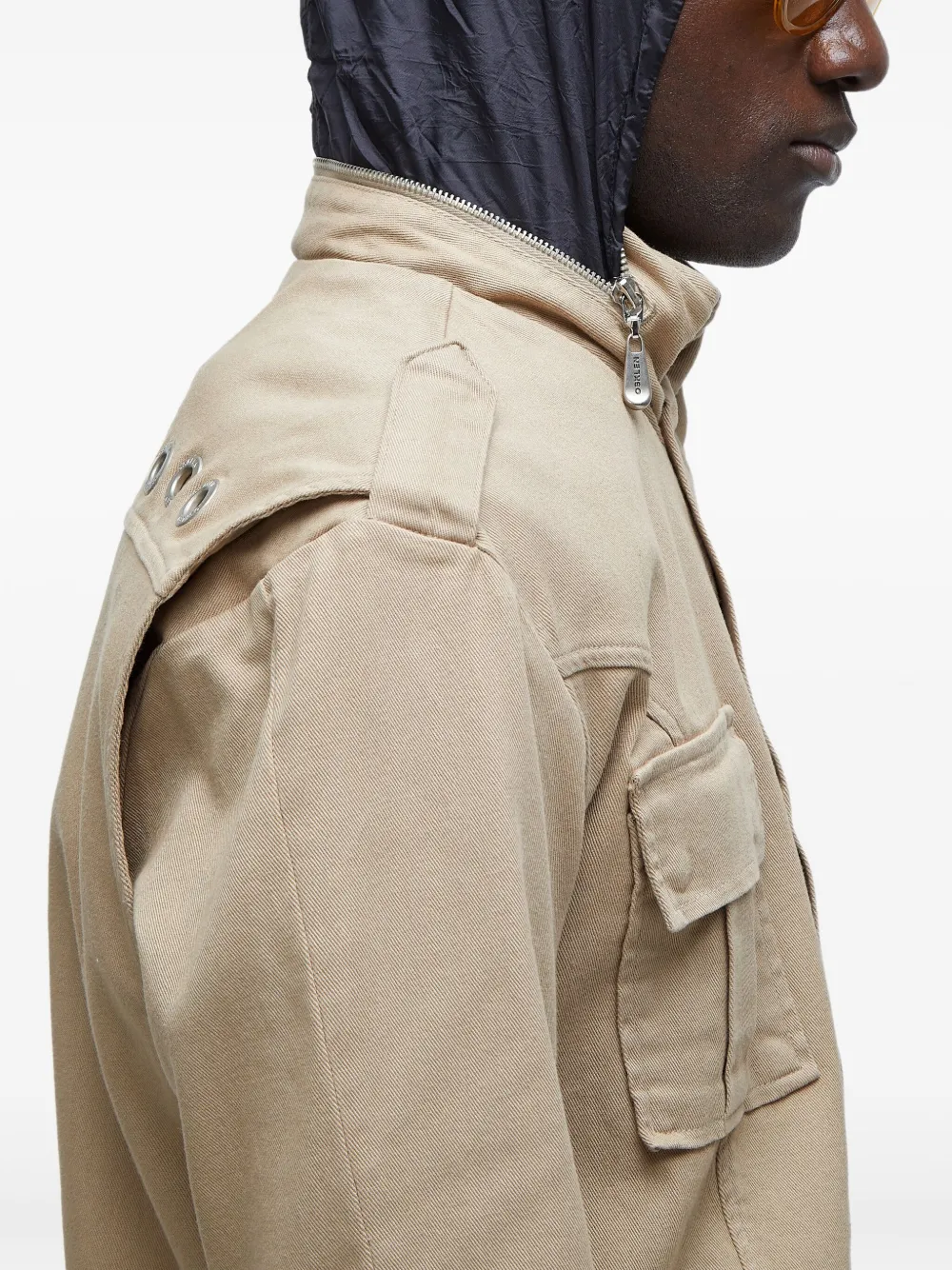Osklen Masc Utility Jacket In Neutral