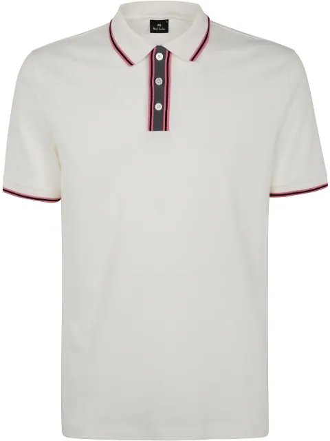 PS Paul Smith playera tipo polo con ribete de rayas