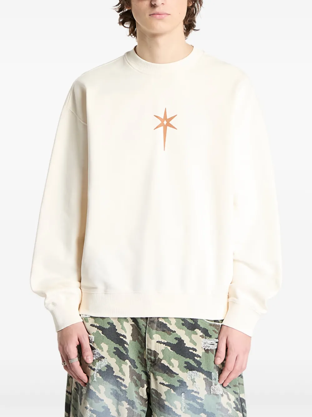 Marcelo Burlon County of Milan Katoenen sweater Beige