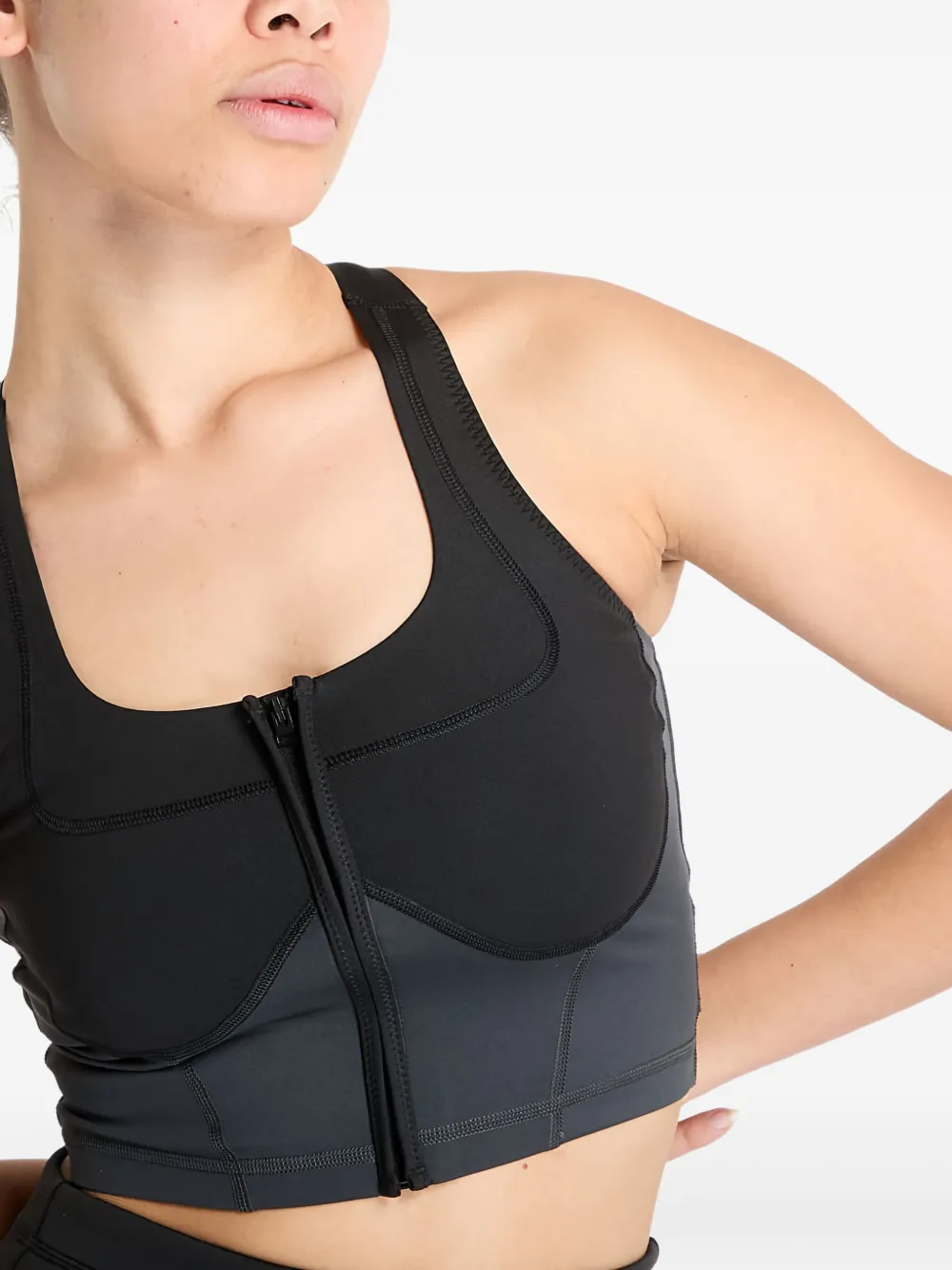 adidas by Stella McCartney Top met logoprint Zwart